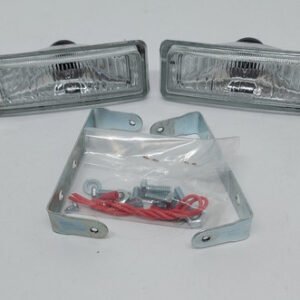 Farol De Milha Retangular Adaptável Com Lâmpada - Par