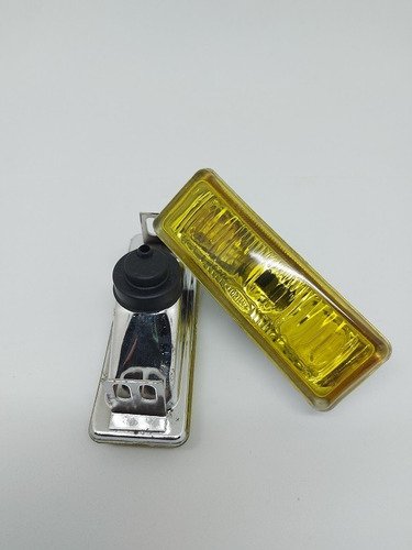 Farol De Milha Retangular Adaptável Vidro Amarelo - Par - Imagem 4