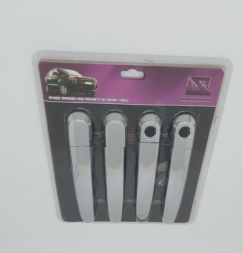 Aplique Cromado Maçaneta Hyundai Tucson - Kit