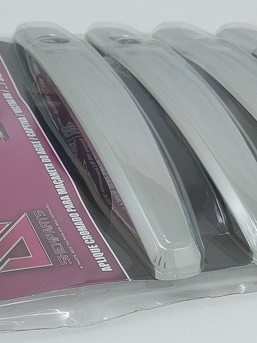 Aplique Cromado Maçaneta Vectra Agile Cruze S10 Captiva Kit - Imagem 3