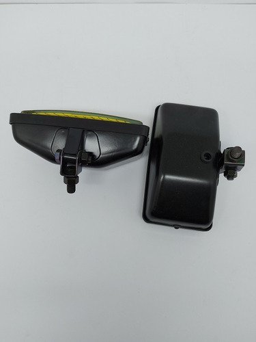 Farol De Milha Retangular Adaptável Lente Amarela Par - Imagem 5