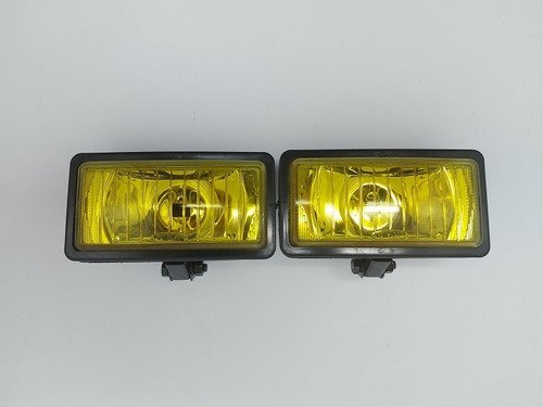 Farol De Milha Retangular Adaptável Lente Amarela Par - Imagem 6