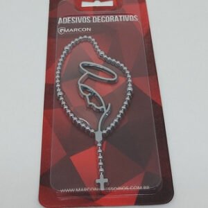 Emblema Decorativo Rosário Santinha Alto Relevo Grande