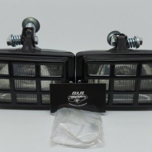 Farol De Milha Retangular Com Manejo E Grade Protetora