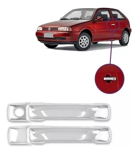 Aplique Cromado Da Maçaneta Golf 92 A 1998 2 Portas