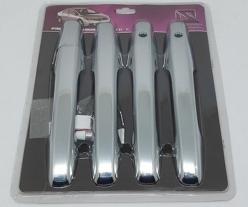 Aplique Cromado Maçaneta New Civic 2007 A 2011 - Kit - Imagem 2