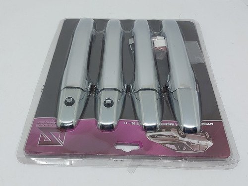 Aplique Cromado Maçaneta New Civic 2007 A 2011 - Kit - Imagem 3