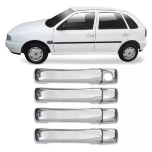 Aplique Cromado Maçaneta Gol Bola Parati G2 95 A 99 4 Portas