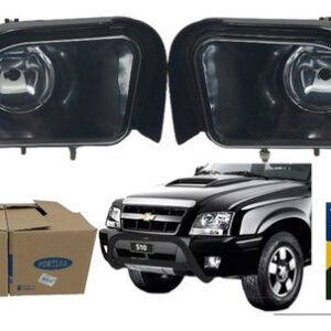 Farol De Milha S-10 01 A 11 Blazer 02 A 11 Mascara Negra Par