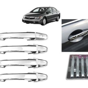 Aplique Cromado Maçaneta New Civic 2007 A 2011 - Kit