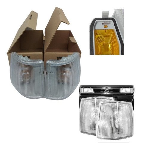 Lanterna Dianteira Fiat Uno 91 A 03 Premio Elba Fiorino Par