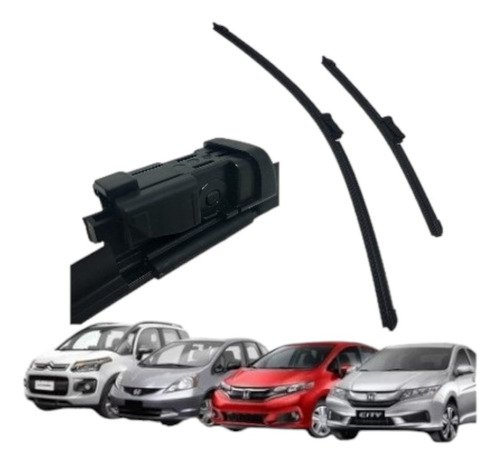 Limpador De Para-brisa Palheta Dianteira Honda City Fit Par