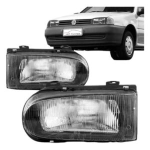 Farol Gol Bola 95 A 98 Parati Saveiro Bola Mascara Negra Par