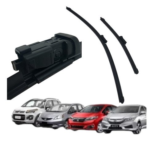 Limpador De Para-brisa Palheta Dianteira Honda City Fit Par - Imagem 7