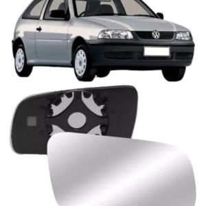 Lente Vidro Com Base Retrovisor Parati G3 Saveiro G3 Par