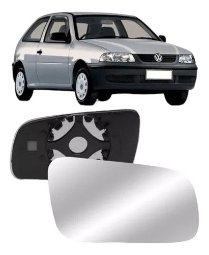 Lente Vidro Com Base Retrovisor Parati G3 Saveiro G3 Par
