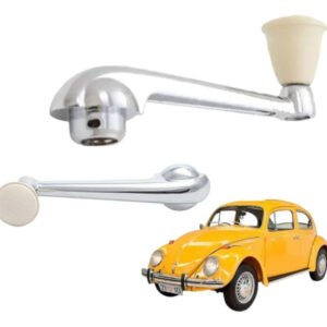 Manivela Reguladora Vidro Vw Fusca Até 70 Marfim - 2 Peças