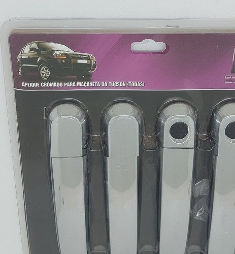 Aplique Cromado Maçaneta Hyundai Tucson - Kit - Imagem 8