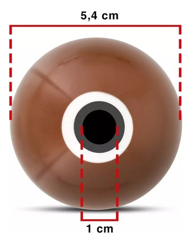 Manopla De Câmbio Decorativa Sinuca Bilhar Universal - Imagem 13