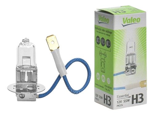 Lâmpada Automotiva H3 12v 55w Farol De Milha - Par