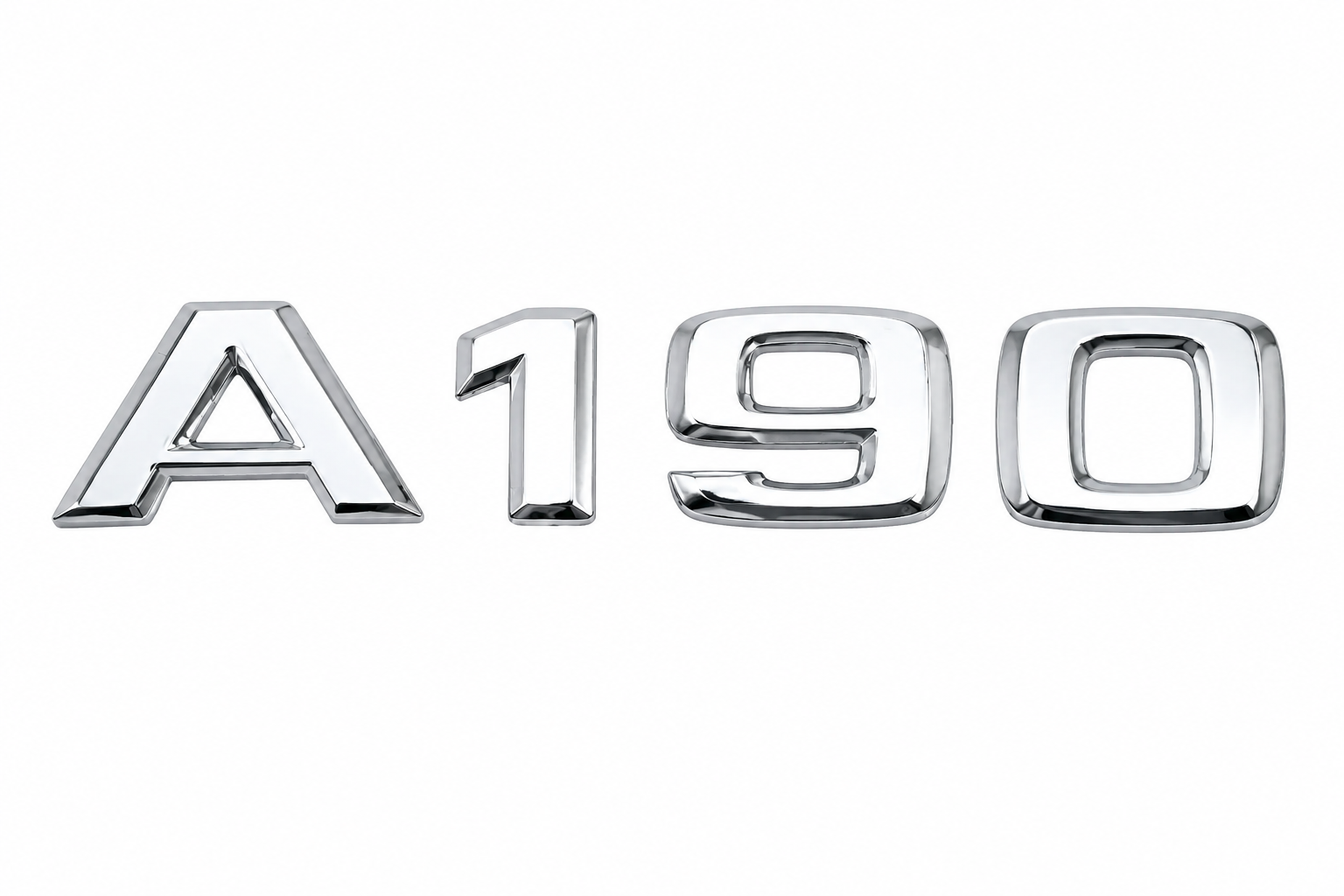 Emblema Letreiro Mercedes A 190 Cromado