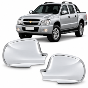 Aplique Cromado Retrovisor S10 Blazer 95 a 2011 - Par